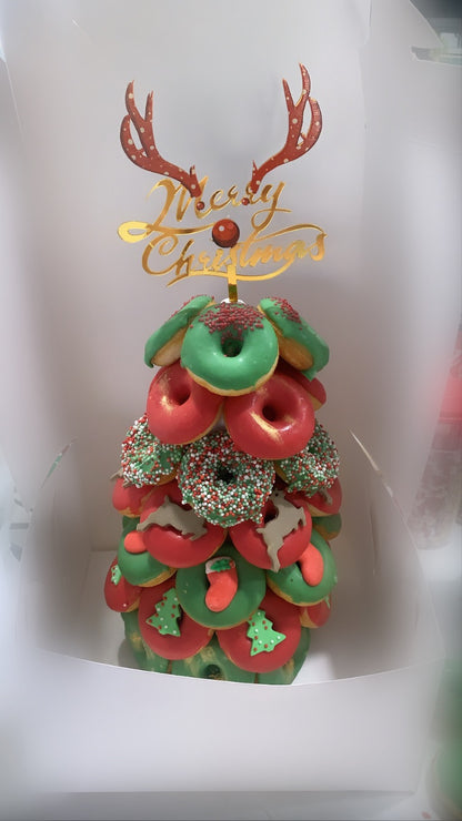 Christmas Donut Towers