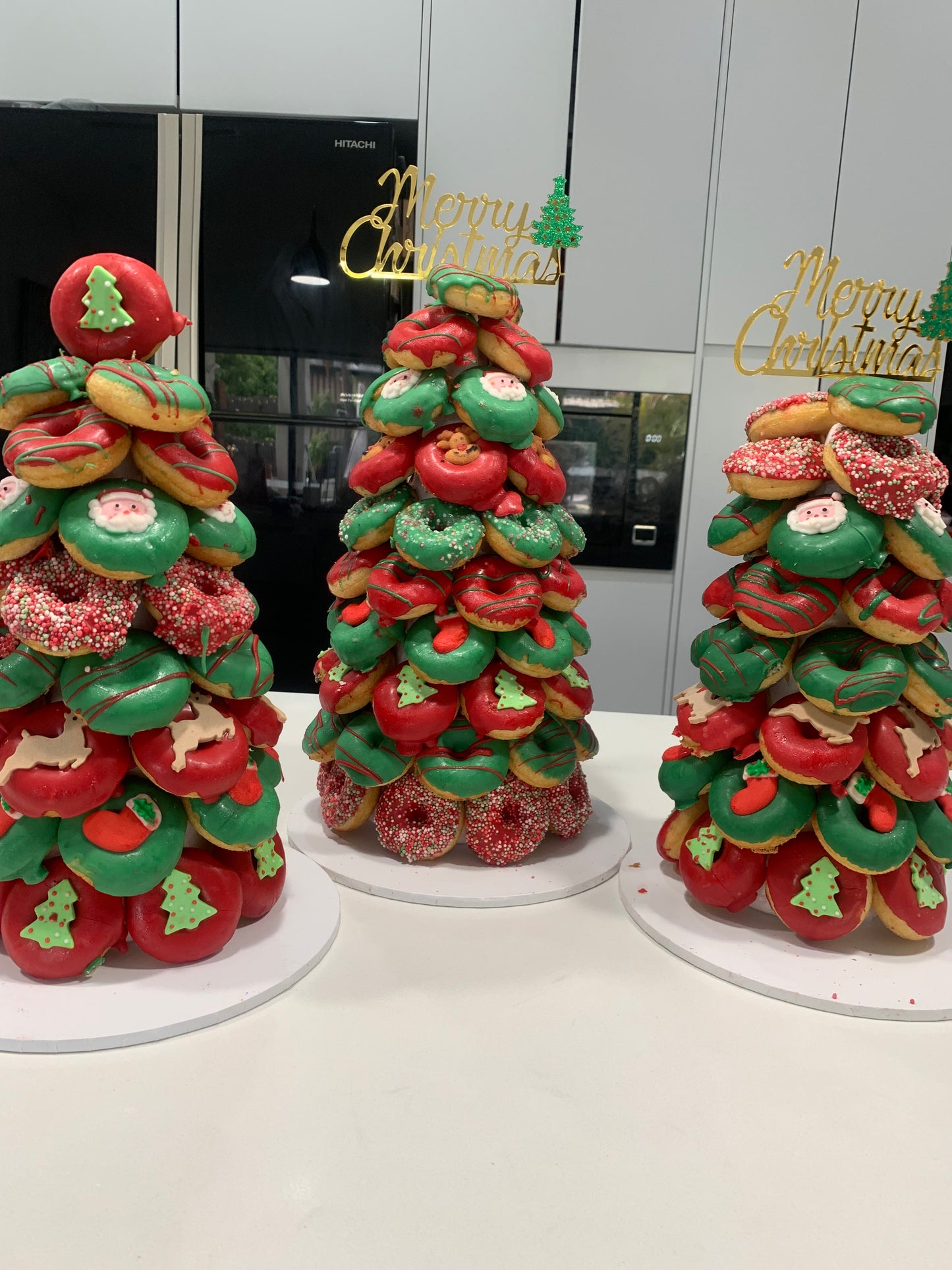 Christmas Donut Towers